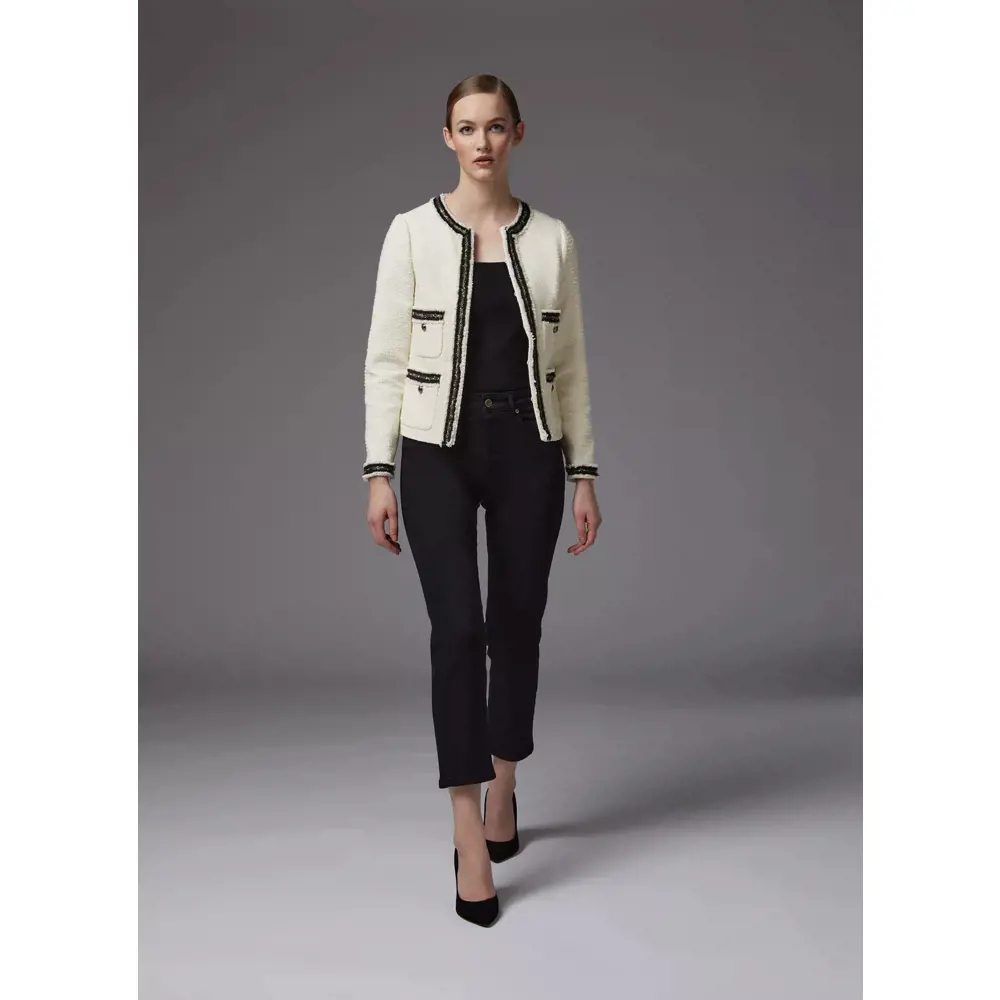 LK Bennett Charlie Tweed Trim Jacket